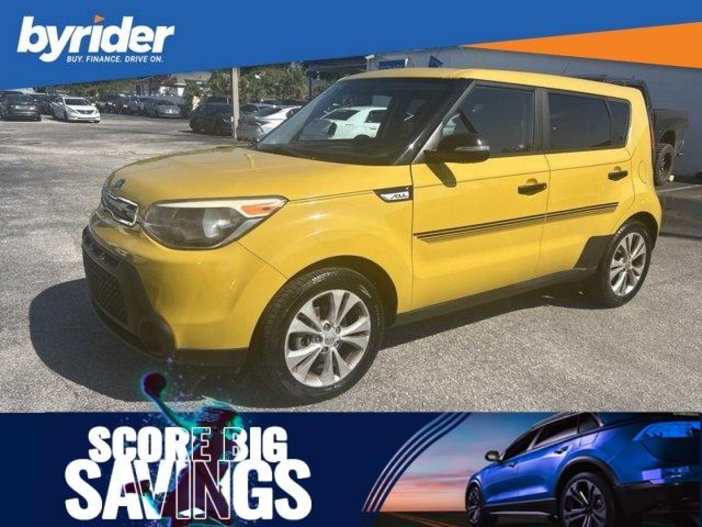 2014 Kia Soul (KNDJP3A50E7) with an Other engine, AUTOMATIC transmission, located at 1285 Cassat Ave, Jacksonville, FL, 32205, (904) 425-3000, 30.299780, -81.732430 - KBB.com 10 Coolest New Cars Under $18,000. Boasts 31 Highway MPG and 23 City MPG! This Kia Soul delivers a Regular Unleaded I-4 2.0 L/122 engine powering this Automatic transmission. UMBER BLACK, PREMIUM NAPPA LEATHER SEAT TRIM -inc: umber colored stitching, SPARE TIRE, SOLAR YELLOW.*This Kia Soul C - Photo#0