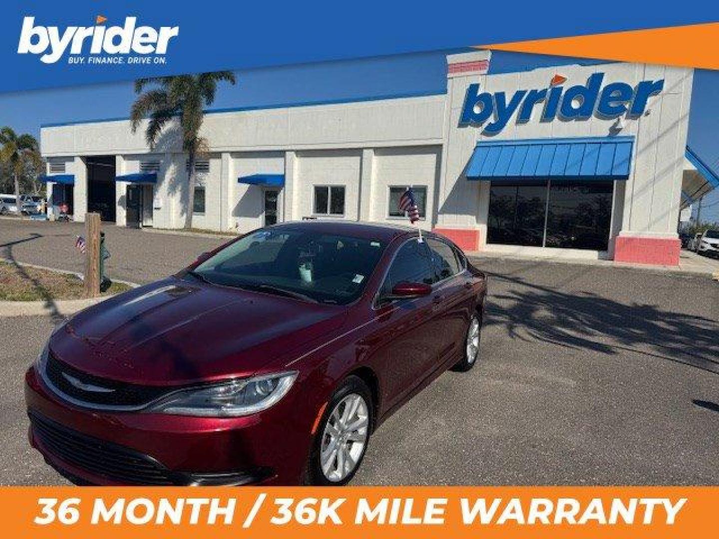 2016 Chrysler 200 (1C3CCCFB8GN) with an Other engine, AUTOMATIC transmission, located at 7701 Park Blvd., Pinellas Park, FL, 33781, (727) 369-7777, 27.839552, -82.747284 - IIHS Top Safety Pick+. Scores 36 Highway MPG and 23 City MPG! This Chrysler 200 delivers a Regular Unleaded I-4 2.4 L/144 engine powering this Automatic transmission. VELVET RED PEARLCOAT, TRANSMISSION: 9-SPEED 948TE AUTOMATIC (STD), QUICK ORDER PACKAGE 28B 200 TOURING -inc: Engine: 2.4L I4 MultiAir - Photo#0