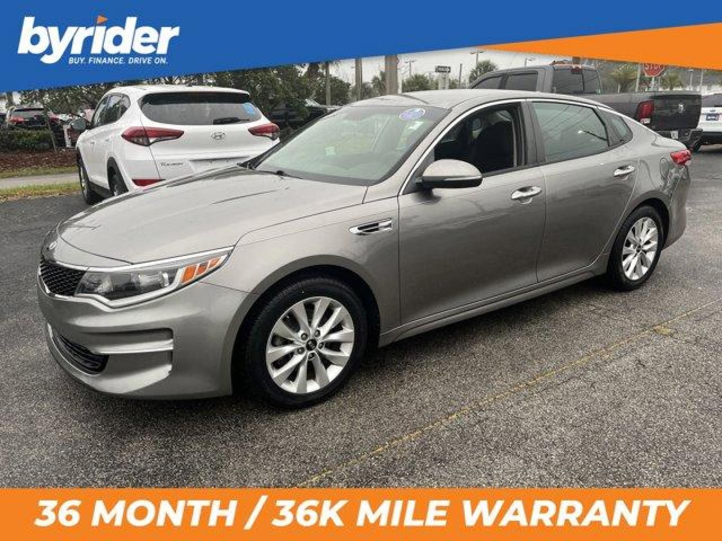 2017 Kia Optima (5XXGT4L30HG) with an Other engine, AUTOMATIC transmission, located at 1285 Cassat Ave, Jacksonville, FL, 32205, (904) 425-3000, 30.299780, -81.732430 - IIHS Top Safety Pick. Only 94,464 Miles! Boasts 36 Highway MPG and 25 City MPG! This Kia Optima boasts a Regular Unleaded I-4 2.4 L/144 engine powering this Automatic transmission. WHEELS: 17 ALLOY -inc: Tires: 17 (Fleet), TITANIUM SILVER, REAR BUMPER APPLIQUE.* This Kia Optima Features the Followin - Photo#0