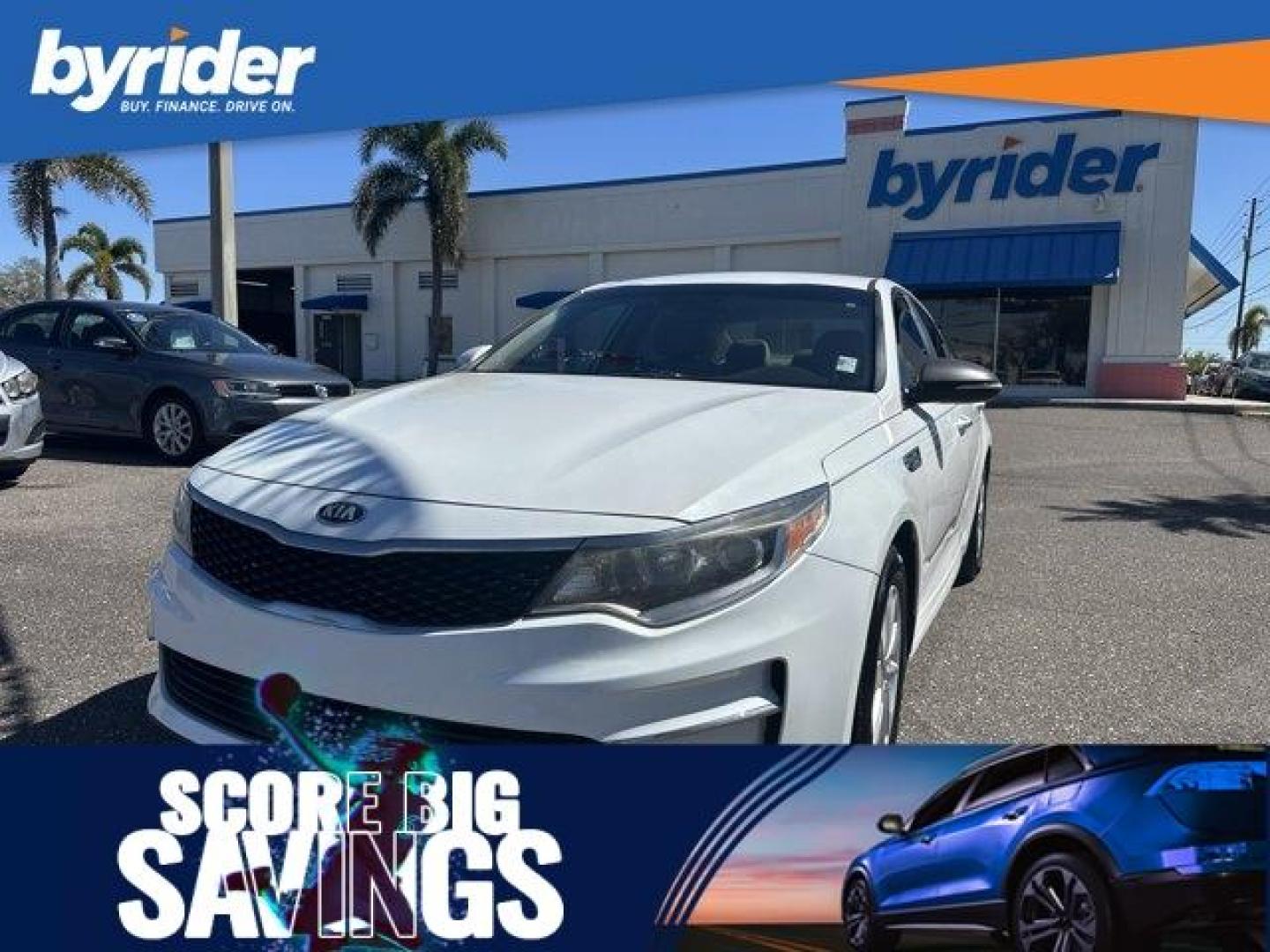 2016 Kia Optima (5XXGT4L31GG) with an Other engine, AUTOMATIC transmission, located at 7701 Park Blvd., Pinellas Park, FL, 33781, (727) 369-7777, 27.839552, -82.747284 - IIHS Top Safety Pick+. Scores 35 Highway MPG and 24 City MPG! This Kia Optima boasts a Regular Unleaded I-4 2.4 L/144 engine powering this Automatic transmission. SNOW WHITE PEARL, CARPETED FLOOR MATS, BEIGE, CLOTH SEAT TRIM W/YES ESSENTIALS.* This Kia Optima Features the Following Options *Window G - Photo#0