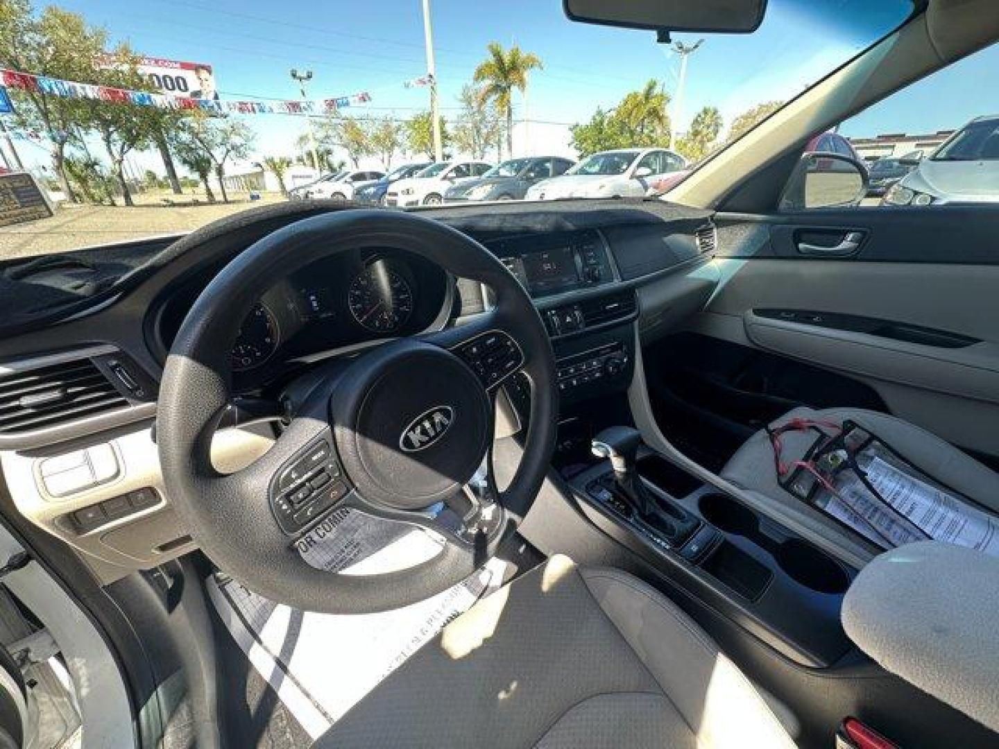 2016 Kia Optima (5XXGT4L31GG) with an Other engine, AUTOMATIC transmission, located at 7701 Park Blvd., Pinellas Park, FL, 33781, (727) 369-7777, 27.839552, -82.747284 - IIHS Top Safety Pick+. Scores 35 Highway MPG and 24 City MPG! This Kia Optima boasts a Regular Unleaded I-4 2.4 L/144 engine powering this Automatic transmission. SNOW WHITE PEARL, CARPETED FLOOR MATS, BEIGE, CLOTH SEAT TRIM W/YES ESSENTIALS.* This Kia Optima Features the Following Options *Window G - Photo#3